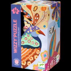 Djeco Jigsaws / Puzzles|Age 7 & 8^Sparkling Bird 50-Pc Wizzy Puzzle