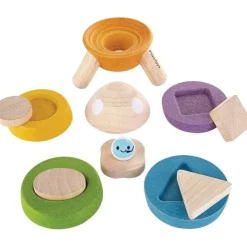 Plan Toys Wooden Puzzles|Early Learning^Stacking Rocket Shape Sorter