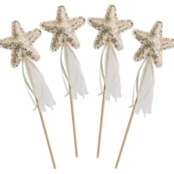 Alimrose Age 7 & 8|Age 5 & 6^Star Wand Sequin Gold