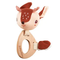 Lilliputiens Rattles / Clutching|Age 1^Stella Fawn Eco Wooden Rattle