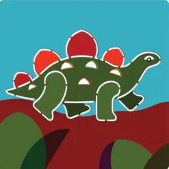 Djeco Art / Craft|Age 5 & 6^Stencil Set - Dinosaurs