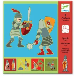 Djeco Art / Craft|Age 5 & 6^Stencil Set - Knights