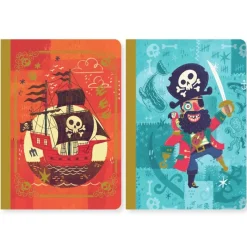 Djeco Stationery|Age 9 & 10^Steve Pirate Little Notebook Set