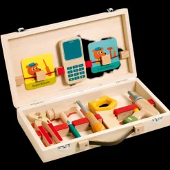 Djeco Role Play|Hammer / Lace^Super Bricolo Wooden Tool Kit