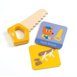 Djeco Role Play|Hammer / Lace^Super Bricolo Wooden Tool Kit