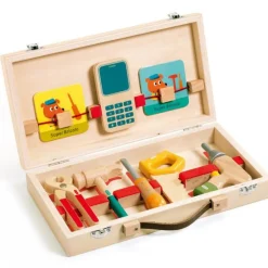 Djeco Role Play|Hammer / Lace^Super Bricolo Wooden Tool Kit