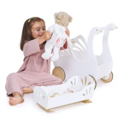 Tender Leaf Toys Dolls|Dolls^Sweet Dolly Rocking Bed + Accessories