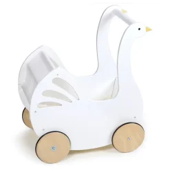 Tender Leaf Toys Role Play|Dolls^Sweet Swan Doll Pram with Bedding