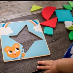 Djeco Wooden Puzzles|Early Learning^Tangramini Wood Puzzle Game