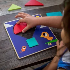 Djeco Wooden Puzzles|Early Learning^Tangramini Wood Puzzle Game