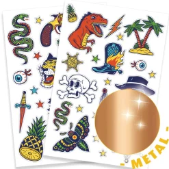 Djeco Stickers / Transfers|Age 7 & 8^Temporary Tattoos - Bang Bang