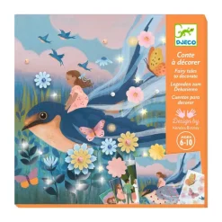 Djeco Art / Craft|Age 9 & 10^Thumbelina Fairy Tale to Decorate Set