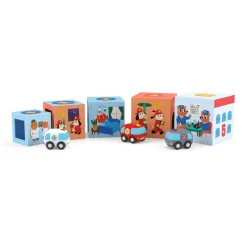 Djeco Vehicles / Cars / Trucks|Cars / Trains / Planes^Topani Car Playset