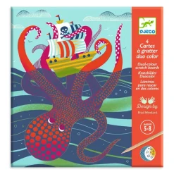 Djeco Age 9 & 10|Age 7 & 8^Topsy-Turvy Scratch Cards