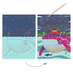 Djeco Age 9 & 10|Age 7 & 8^Topsy-Turvy Scratch Cards