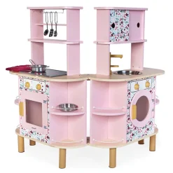 Janod Role Play|Kitchen / Play Food^Twist Kitchen (Folding, Double-Sided)