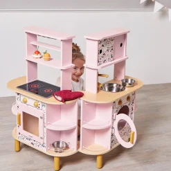 Janod Role Play|Kitchen / Play Food^Twist Kitchen (Folding, Double-Sided)