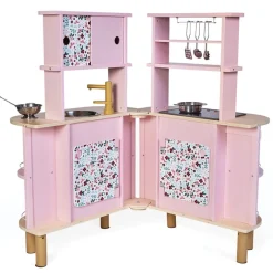 Janod Role Play|Kitchen / Play Food^Twist Kitchen (Folding, Double-Sided)