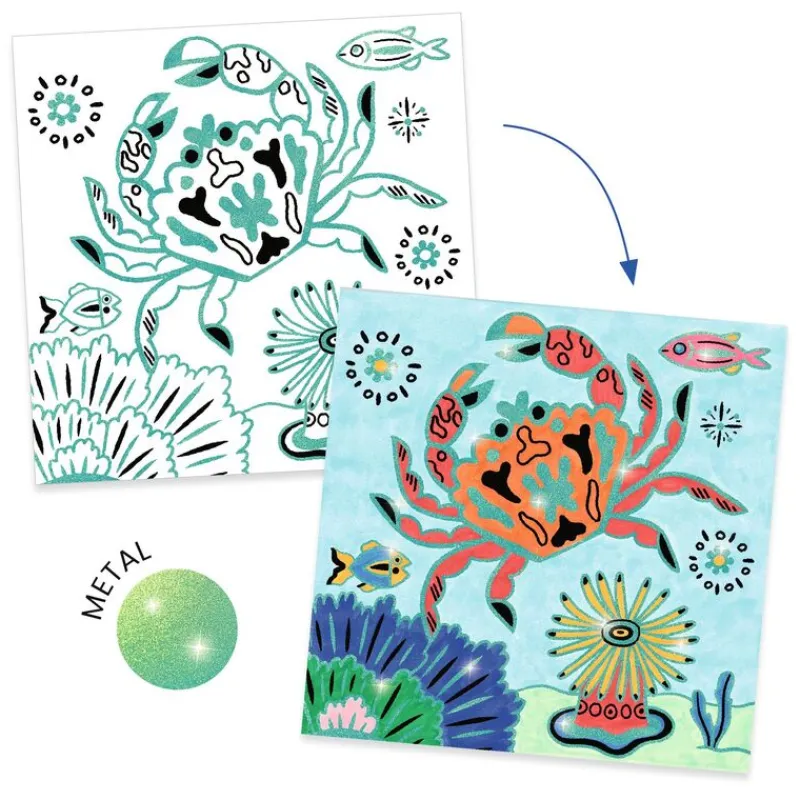 Djeco Art / Craft|Age 7 & 8^Under the Sea Colouring
