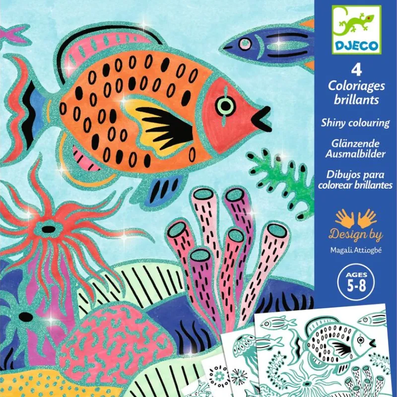 Djeco Art / Craft|Age 7 & 8^Under the Sea Colouring