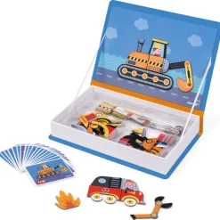 Janod Vehicles / Cars / Trucks|Cars / Trains / Planes^Vehicles Magnetic Book Game