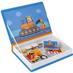 Janod Vehicles / Cars / Trucks|Cars / Trains / Planes^Vehicles Magnetic Book Game