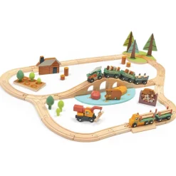 Tender Leaf Toys Wooden Blocks|Vehicles / Cars / Trucks^Wild Pines Large Train Set
