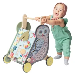 Manhattan Toy Early Learning|Walkers / Push Along's^Wildwoods Owl Activity Walker