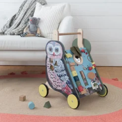 Manhattan Toy Early Learning|Walkers / Push Along's^Wildwoods Owl Activity Walker