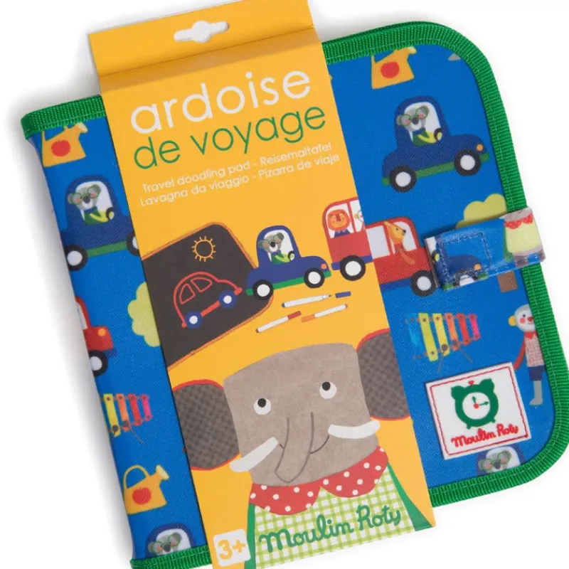 Moulin Roty Art / Craft|Age 5 & 6^Wipe Clean Travel Doodling Book