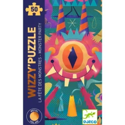 Djeco Jigsaws / Puzzles|Age 7 & 8^Wizzy Puzzle - Monster 50pc (with metallic finish)