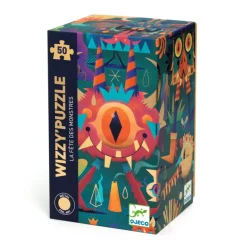 Djeco Jigsaws / Puzzles|Age 7 & 8^Wizzy Puzzle - Monster 50pc (with metallic finish)