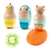 Djeco Sensory Play|Art / Craft^Wooden Animal Dough Rollers