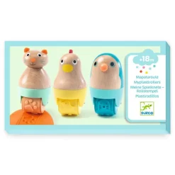 Djeco Sensory Play|Art / Craft^Wooden Animal Dough Rollers