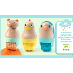 Djeco Sensory Play|Art / Craft^Wooden Animal Dough Rollers