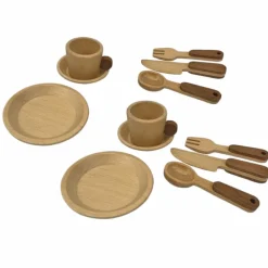 Les Petits Role Play|Kitchen / Play Food^Wooden Breakfast Set in Case