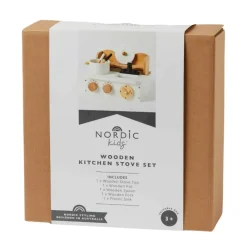 Nordic Kids Role Play|Kitchen / Play Food^Wooden Kitchen Stove Set