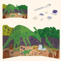 Djeco Art / Craft|Age 9 & 10^World of Dinosaurs Multi Craft Kit