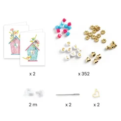 Djeco Hammer / Lace|Age 11 & 12^You & Me Letter Threading Beads