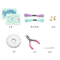 Djeco Hammer / Lace|Age 11 & 12^You & Me Rainbow Kumihimo Beads Set