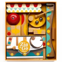 Djeco Wooden Blocks|Stem Toys^Zig & Go Action Reaction - 25pcs