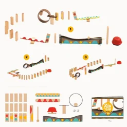 Djeco Wooden Blocks|Stem Toys^Zig & Go Action Reaction - 25pcs