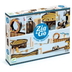 Djeco Wooden Blocks|Stem Toys^Zig & Go Action Reaction Set - 45 pcs