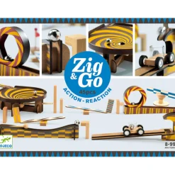 Djeco Wooden Blocks|Stem Toys^Zig & Go Action Reaction Set - 45 pcs