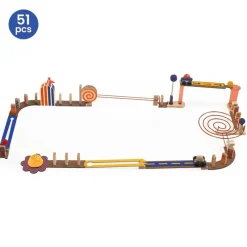 Djeco Stem Toys|Construction^Zig & Go Junior 51pc Racer Set